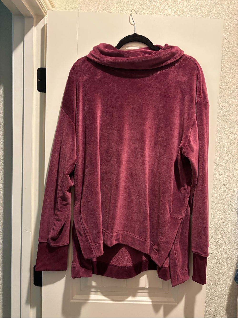 Burgundy Plus Fleece Pullover